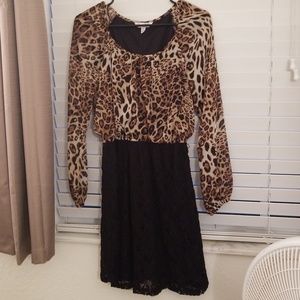 Cheetah print dress